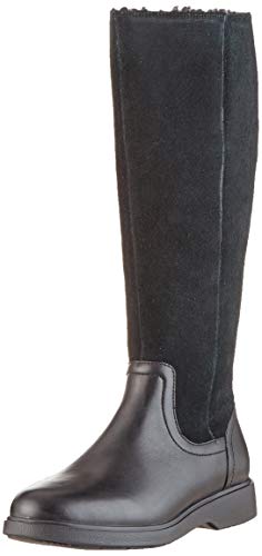 Clarks Un Elda Hi, Botas Slouch para Mujer, Negro (Black Combi Black Combi), 40 EU