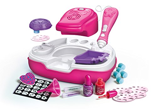 Clementoni 15994 Crazy Chic - juego de maquillaje Estudio de uñas (Nail Art Studio) multicolor