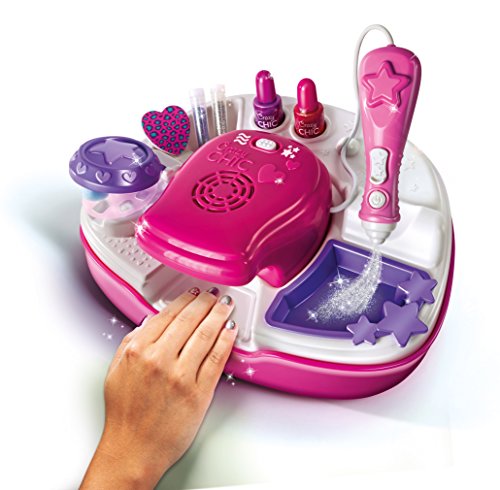 Clementoni 15994 Crazy Chic - juego de maquillaje Estudio de uñas (Nail Art Studio) multicolor