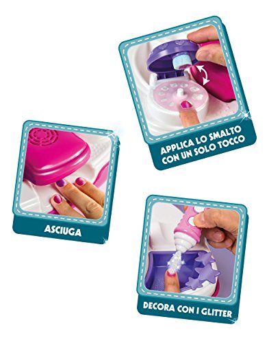 Clementoni 15994 Crazy Chic - juego de maquillaje Estudio de uñas (Nail Art Studio) multicolor