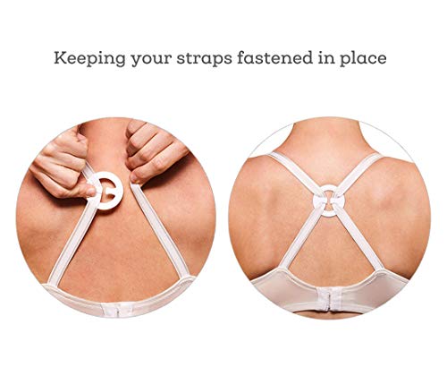 Clips de la correa del sujetador Correas ocultas para el control de la escisión - 6 piezas (Round, un)