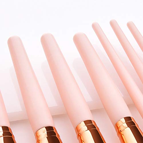 CLOOM Conjunto De Brocha De Maquillaje 10 Piezas De Pinceles Maquillaje De Fibra SintéTica Para Las Cejas, Sombra De Ojos, Base De Maquillaje, Polvos Makeup Brush Del Carnaval Boda