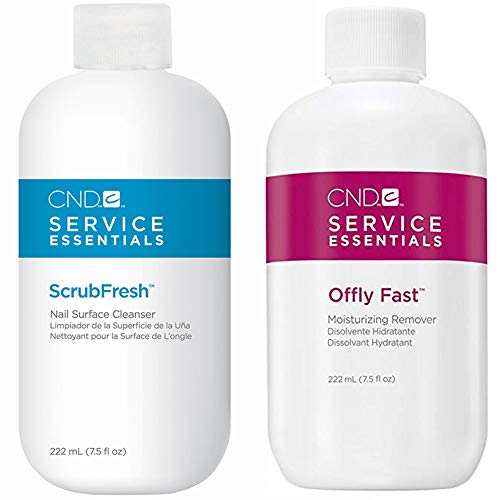 CND, ScrubFresh & Offly Fast Nourishing Remover Quitaesmalte de uñas - 2 x 222 ml.