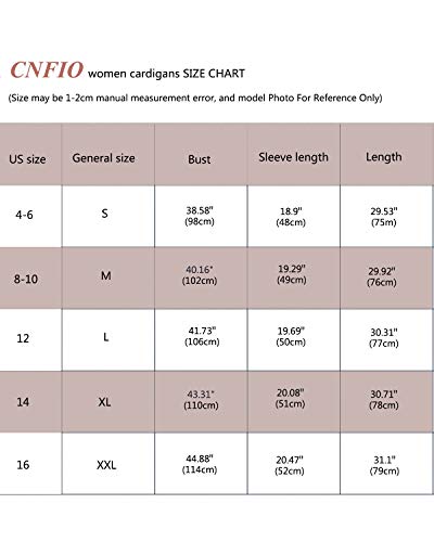 CNFIO Mujeres Cárdigans Chaqueta De Punto Jersey De Suelta Punto Frente Abierto con El Bolsillo Navidad (Gris Oscuro-Nueva, XXL)