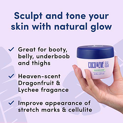 Coco & Eve Glow Figure Body Mask - Detox Clay Mask | Body Skin Care | Anti Cellulite Mask for Women (212ml)