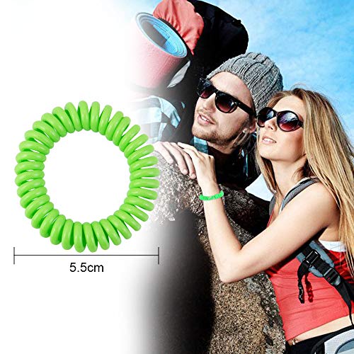 CODIRATO 12 PCS Pulseras Repelentes de Mosquitos, Pulseras Antimosquitos Impermeable Bandas Repelentes de Piel para Repelente de Mosquitos, Campamento de Insectos, Excursiones y Viajes (6 Colores)