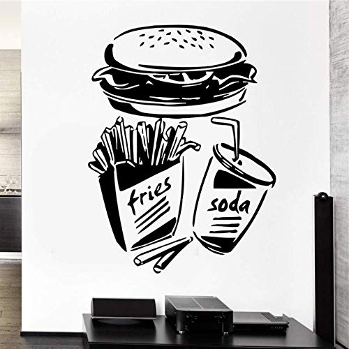 Cola Burger Extraíble Personalidad Pared Estudio Sala de estar Dormitorio Sofá Fondo Pared 44x70cm