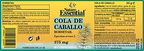 Cola de caballo 375 mg. 60 comprimidos