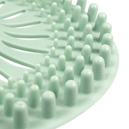 Colector de cabello, Cubiertas de drenaje de ducha de silicona, Filtro de drenaje de fregadero para bañera, baño, Cocina, Fácil de instalar y limpiar, Suministros de herramientas para el hogar 5 Pack