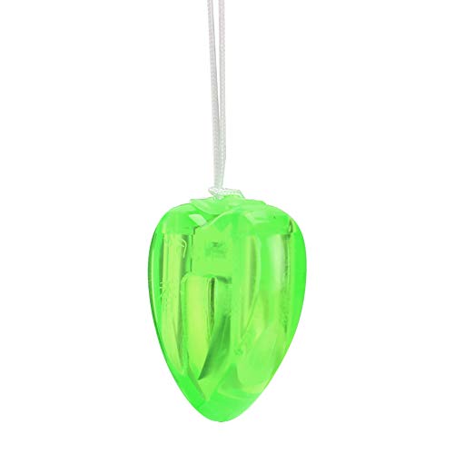 Colgante de botella de perfume de gama alta en forma de corazón, colgante de perfume conveniente de plástico, quitar o cubrir el olor para mujeres colgadas en el coche regalo de(green)