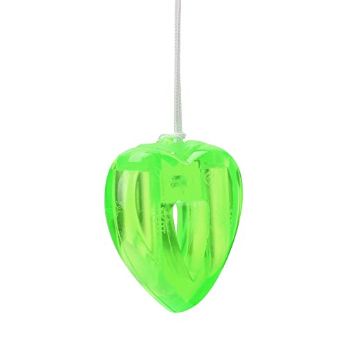 Colgante de botella de perfume de gama alta en forma de corazón, colgante de perfume conveniente de plástico, quitar o cubrir el olor para mujeres colgadas en el coche regalo de(green)