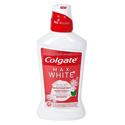 COLGATE MAX WHITE enjuague bucal botella 500 ml