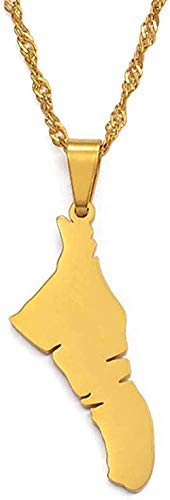 Collar Bahamas Andros Map Collares Pendientes para Mujeres niñas joyería