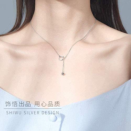 Collar Cat Bell Cute Female Silver Clavícula Cadena Mujer Simple Student Cumpleaños Amor Su Mejor Regalo