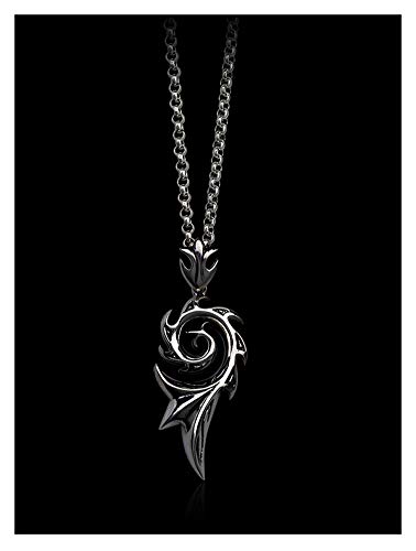 Collar con colgante de plata 925 con alas de dragón para hombre, joyería dominante de moda, personalidad tendencia de clavícula cadena de suéter cadena creativa, 123, color, 60cmsilverchain