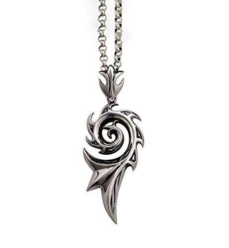 Collar con colgante de plata 925 con alas de dragón para hombre, joyería dominante de moda, personalidad tendencia de clavícula cadena de suéter cadena creativa, 123, color, 60cmsilverchain