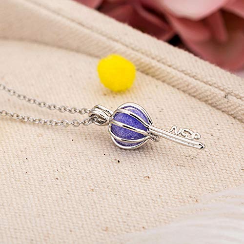 Collar De Aceite Esencialcollar De Fragancia Dispensador De Perfume De Moda Femenina Colgante De Llave Hueca Regalo De Navidad