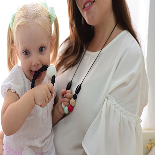 Collar de Lactancia Mordedor de Silicona Antibacteriana Para Dentición Modelo Electra