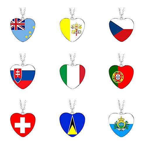 Collar hecho a mano con diseño de la bandera de Portugal