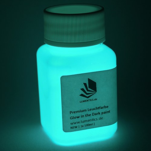 Color que brilla en la oscuridad Premium – Color de luz muy claro, color que brilla en la oscuridad, color de luz de mesilla de noche, colores iluminados, color de luz negra ultravioleta, (estroncio aluminate | no tóxico | ultrafuerte), azul y verde, 100 