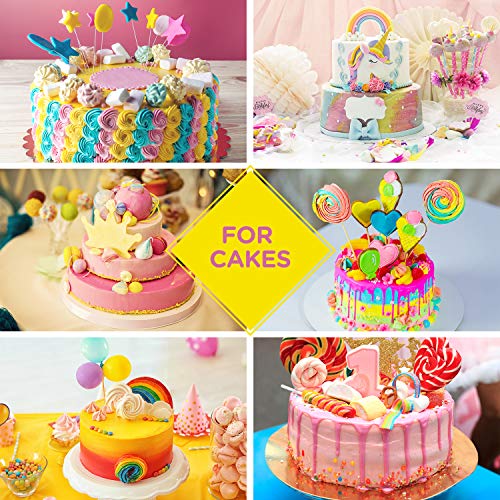 Colorante Alimentario liquido set, Wayin 10ML Colorante Alta Concentración Para los Bebidas Reposteria Pasteles Galletas Macaron Fondant Colorear (10pcs)