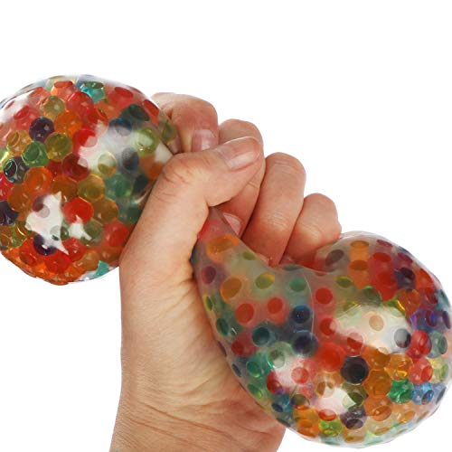 com-four® 2X Anti-Stress-Ball XL - Squeeze Ball para niños y Adultos - Crumple Ball (02 Piezas - Ø 10cm de Color)
