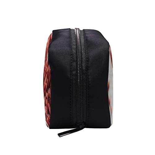 Cómodo bolso de viaje Rojo chino Goji Berries Wonder Woman Bolso de noche Bolsas transparentes Bolso de maquillaje de moda para niños Bolsas de cosméticos Estuche multifunción Bolso de lona para muj