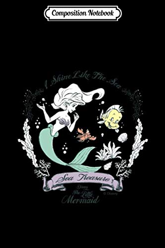 Composition Notebook: Ariel I Shine Like the Sea Tank Top Disney Princess Enchanted Tales Ariel Belle Elsa Aurora Journal Notebook Blank Lined Ruled 6x9 100 Pages
