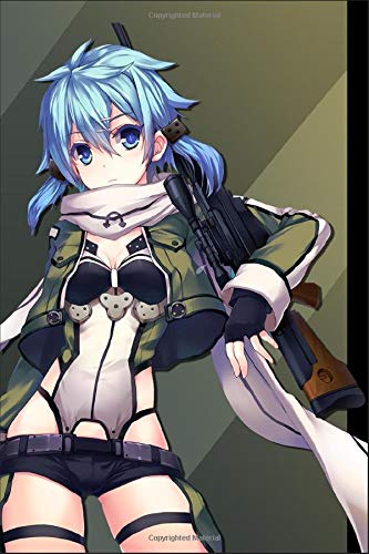 Composition Notebook - Limited Edition: Sinon, Asada Shino Anime Manga Series Fan's Notepad | Lined Ruled Blank Diary to Write Notes: Daily Writing Journal