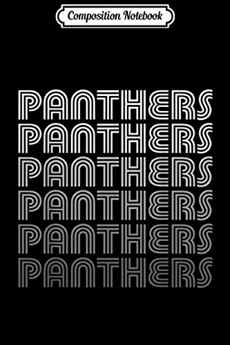 Composition Notebook: Vintage Panthers  Journal/Notebook Blank Lined Ruled 6x9 100 Pages