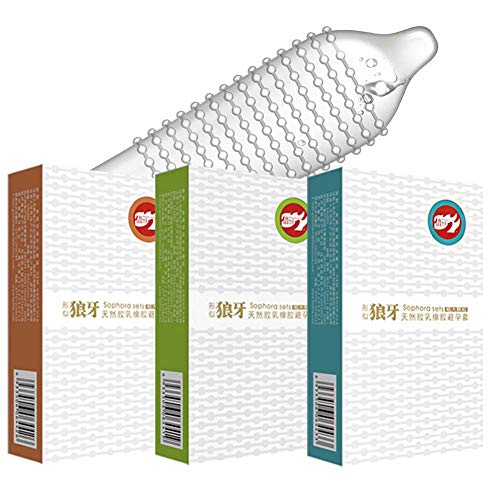 Condón de hielo con espinas maza clítoris que estimula el hielo y dispara un doble condón sexual celestial (40 piezas)