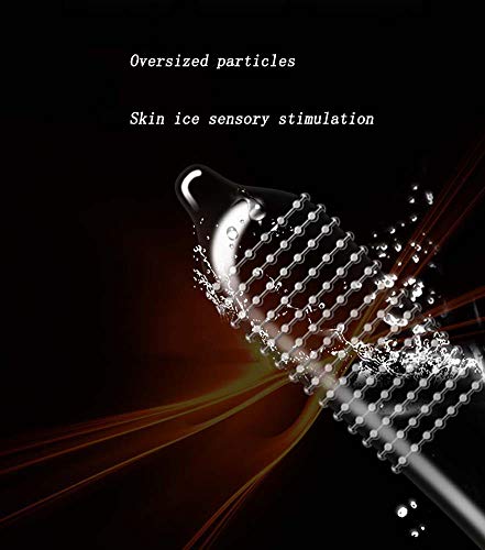 Condón de hielo con espinas maza clítoris que estimula el hielo y dispara un doble condón sexual celestial (40 piezas)