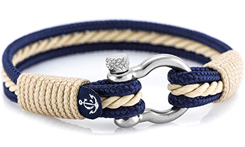 Constantin Nautics Pulseras Náuticas Pulseras Hechas a Mano de Cuerda de Navegación Náutica. Gran Variedad de Tamaños y Colores. Pulseras de Hilo para Hombres y Mujeres