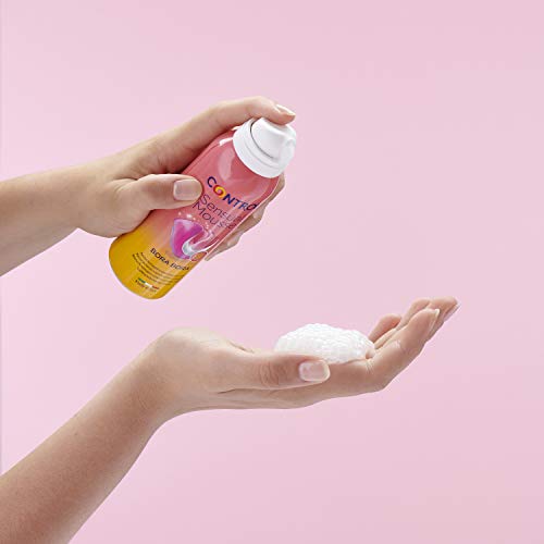 Control Sensual Mousse Bora Bora - Mousse de masaje corporal con efecto chispeante con sonido y aroma a notas florales y frutales - 125 ml - Compatible con preservativo - Hipoalergénico