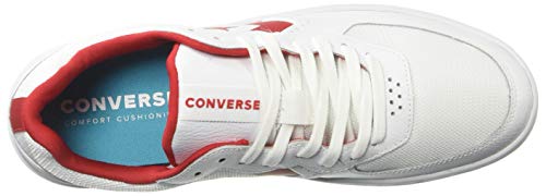 Converse Rival - Zapatillas bajas unisex para hombre, Blanco (Blanco/Esmalte Rojo/Azul), 36.5 EU