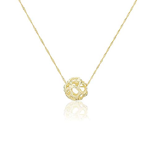 Córdoba Jewels | Gargantilla en Plata de Ley 925 bañada en Oro. Diseño Jaula Oro
