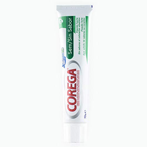Corega Sin Sabor - Crema Fijadora para Prótesis Dentales - 70 g