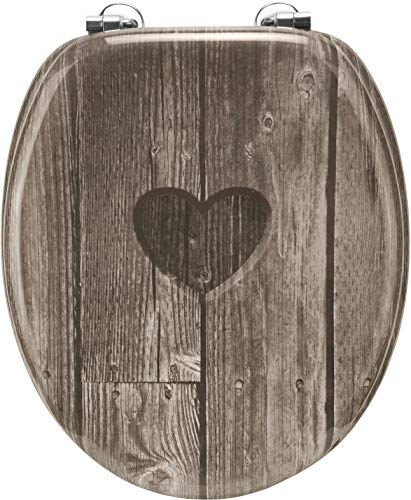 Cornat KSD811 - Asiento de inodoro (DM), diseño de corazón