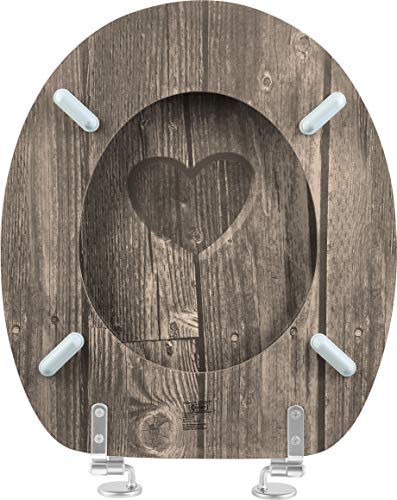 Cornat KSD811 - Asiento de inodoro (DM), diseño de corazón