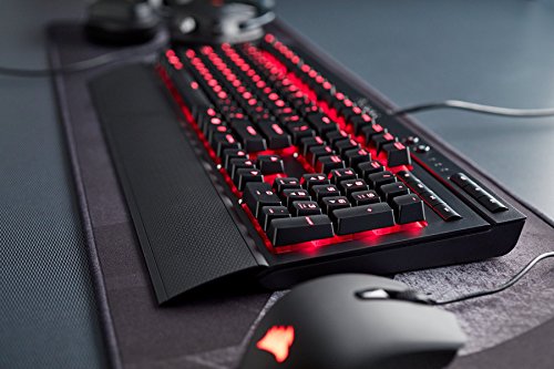 Corsair CH-9101021-UK K70 Lux Cherry MX - Teclado inglés para Gaming con iluminación roja Cherry MX Red