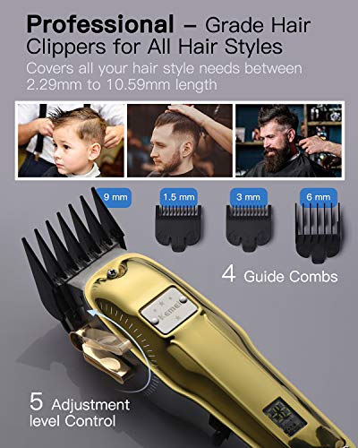 cortapelos hombre OriHea cortapelos hombre Barbero Electrico Cortapelos Profesional Hombre Cortador Pelo Cortadora de Pelo Recargable Máquina de Afeitar Recortadora Barba