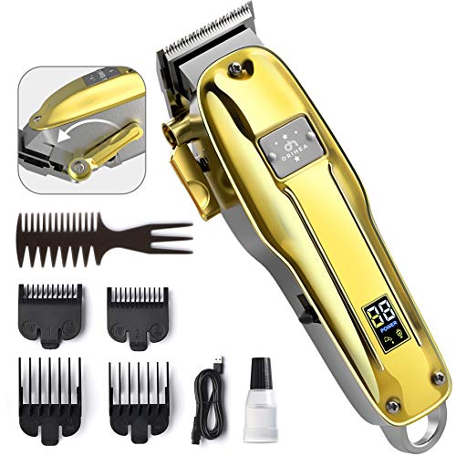 cortapelos hombre OriHea cortapelos hombre Barbero Electrico Cortapelos Profesional Hombre Cortador Pelo Cortadora de Pelo Recargable Máquina de Afeitar Recortadora Barba