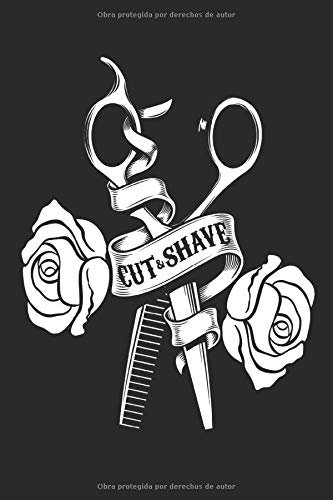 cortar y afeitar: Cuaderno de rejilla de puntos 6x9 pulgadas 120 páginas de diario de regalo