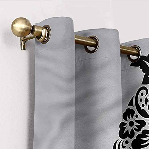 Cortinas Aishare Store, cortinas de ventana de 213,4 cm de largo, delfín, vida silvestre subacuática, cortinas opacas aislantes para dormitorio (2 paneles)