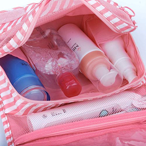 Cosmético Bolsa Paquete Almacenamiento Caso de Gran Capacidad Bra Toalla para Mujeres Niñas Viaje Baño con Colgado Bolso Paño de Impermeable