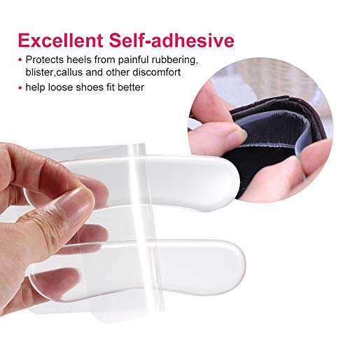 COSYINSOFA 6 pares Heel Pads Almohadillas para talón, forros para el talón Plantillas de zapatos autoadhesivas y adhesivos Protector para el cuidado de los pies
