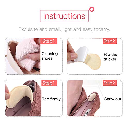 COSYINSOFA 6 pares Heel Pads Almohadillas para talón, forros para el talón Plantillas de zapatos autoadhesivas y adhesivos Protector para el cuidado de los pies