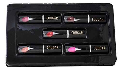 Cougar Mineral Lip Collection - Juego de 5 lápices de labios naturales