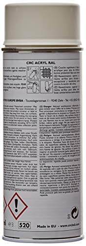 CRC - Pintura Acrílica De Secado Rápido Acryl Ral 9010 Blanco Mate