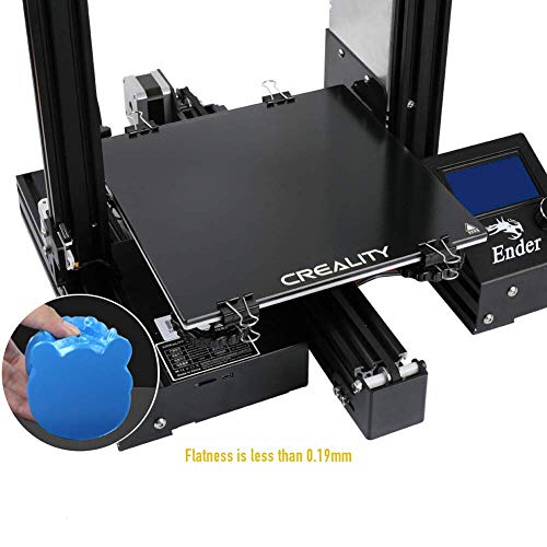 Creality Plataformas de Impresora 3D, Placa de Vidrio Templado Mejorado,Plataforma de Impresora 3D,235 x 235 x 4 mm para Ender 3 / Ender 3 Pro/Ender 5 / CR-20 Pro